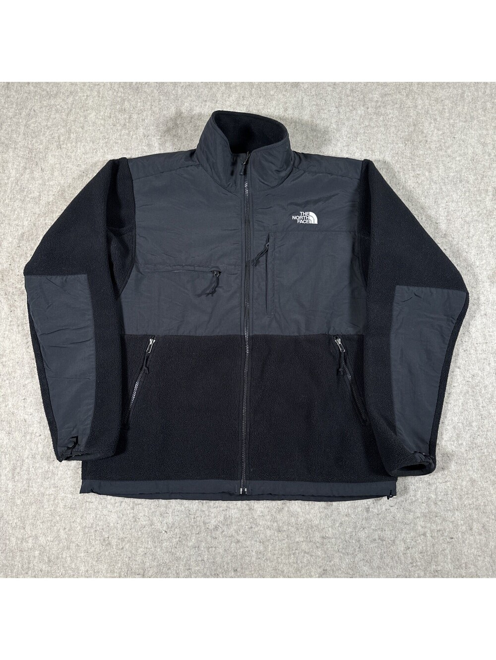 The North Face Jacket Men’s Large Black Denali Full Zip Polartec Fleece Hiking
